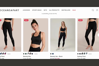design athleisure shopify store fitness clothing store yoga activewear website