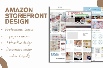 create professional amazon brand store and storefront design