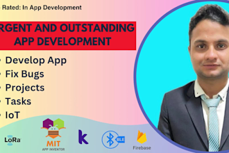 make urgent iot app using mit app inventor, fix bugs in 12 hours