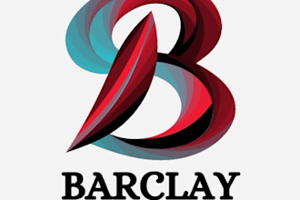 create a fantastic lettering logo using the letter