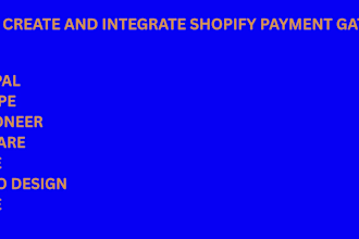 create and integrate shopify payment gateway