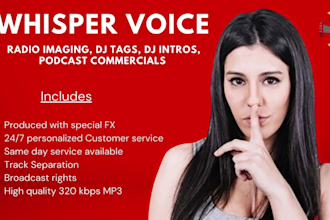 produce female sexy whisper dj drops