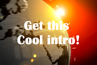 make this cool world news intro for you
