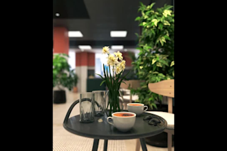 create a realistic modern office 3d rendering