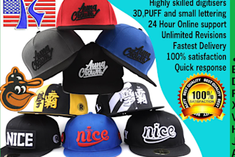 do perfect embroidery digitizing in 1 hour