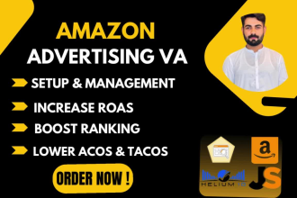 be your amazon ppc campaign manager, amazon fba sponsored ads advertising VA