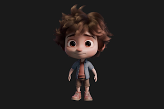 do 3d toon character modeling for films or games