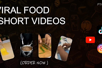 create trending health food shorts and social media shorts