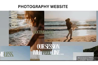 design wordpress website photography for your photography business