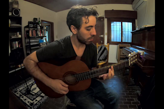 give you guitar lessons and music theory