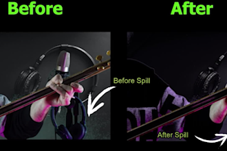 remove green screen spill and reflection from your video