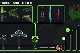 do some weapons and tools for you using blockbench