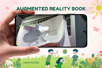 develop 3d augmented reality ar books and visualization for education business
