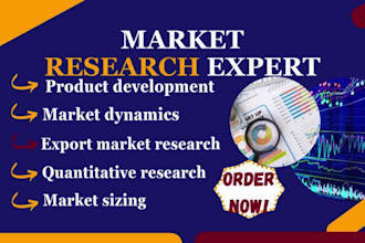 product development,market dynamics,export market research,quantitative research
