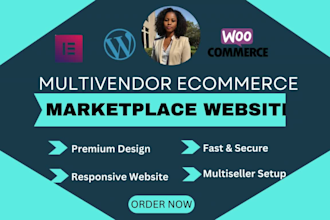 create a professional multi vendor ecommerce marketplace website