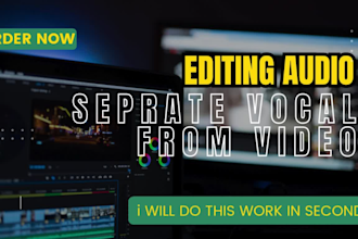 remove vocals and separate the background music in seconds