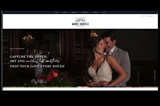 wedding photography, fashion, portfolio website, salon photography website