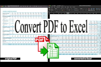 convert PDF to excel, scan pages to excel, google sheet