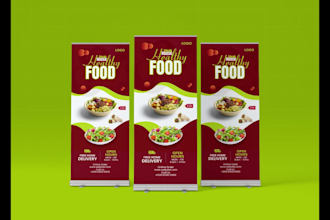 make rollup banners and business advertising signage design