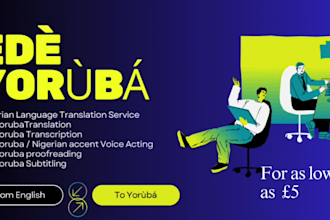 flawlessly translate from english to yoruba and vice versa