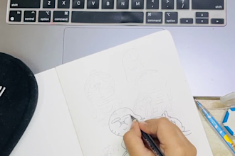 draw custom illustrations, doodles in my unique style