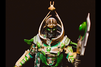 3d print and paint minis so you can play games in full color