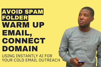 setup instantly ai for cold email outreach, domain email warmup