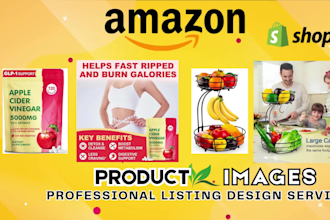 design high converting amazon a plus content shopify listings infographics