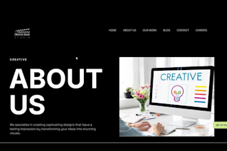 design and develop a professional html website for you
