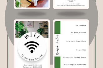 create a custom digital airbnb welcome book or guide