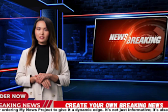 create a breaking news video with ai spokesperson