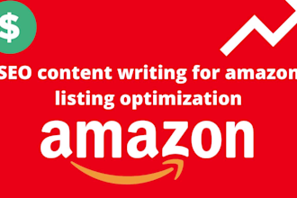 do SEO content writing for amazon listing optimization