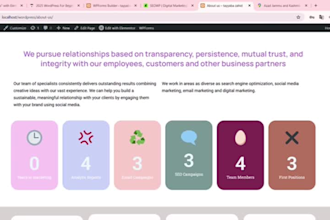 create aprofessional wordpress website with free preview