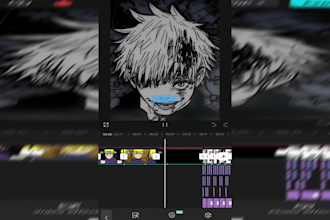 create an epic anime music video montage on short form