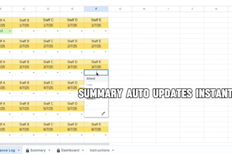 create an automated staff attendance tracker