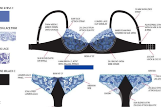 do digital sewing patterns lingerie flat sketch swimwear tech pack specs sheet
