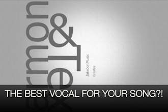 sing soulful male lead melody and background harmony vocals all genres