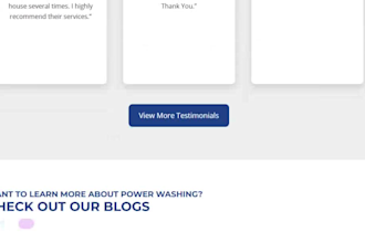 design  modern pressure washing website and revamp your pressure washing website