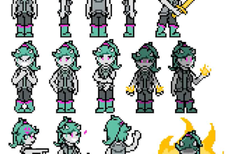 create pixel art, 8 bit,16 bit, 32 bit, 64 bit, pixel animation,