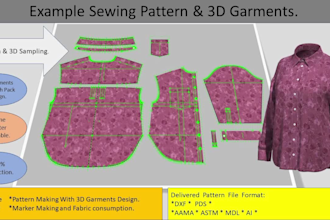 do digital sewing pattern for any type of clothing