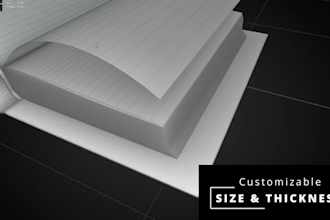 create a book trailer or magazine promo 3d animation video