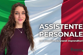 be your english and italian remote personal assistant