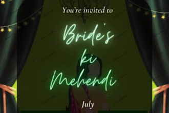 create digital invitation cards video