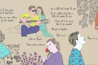 create a unique hand drawn lyric video