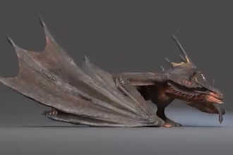 integrate realistic 3d animal model, 3d dragon, 3d animal rigging, 3d character