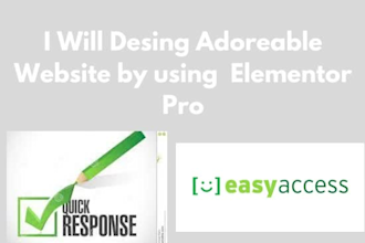 generator a marvelous wordpress website with  elementor pro