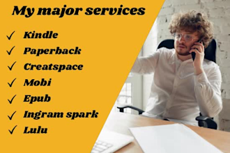 do professional ebook formatting and kindle layout design