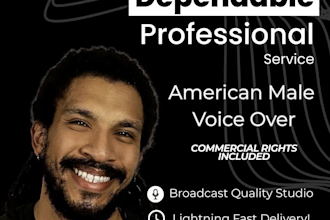 record an english, american voiceover for your brand