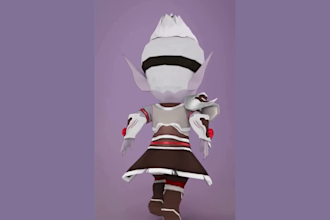 create rig texture animate stylised low poly 3d models in ps1 n64 y2k psx style