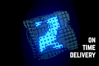 make abstract 3d looping animation